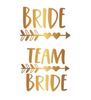 DÖVME TEAM BRIDE OKLU KALPLİ VARAKLI ALTIN PK:12-