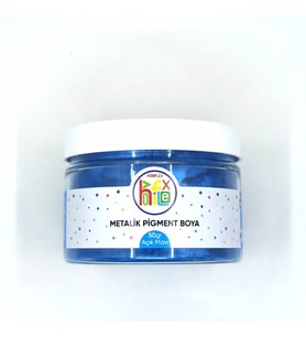 METALİK SEDEFLİ PİGMENT TOZ BOYA AÇIK MAVİ RENK 50 GR