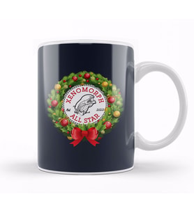 Christmas All Star Xenomorph Alien Wreath Kupa Bardak Porselen