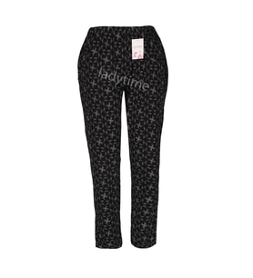 Lüx Cepli Viskon Kadın Pijama Altı ze29 (Siyah)
