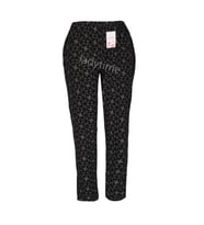 Lüx Cepli Viskon Kadın Pijama Altı ze29 (Siyah)