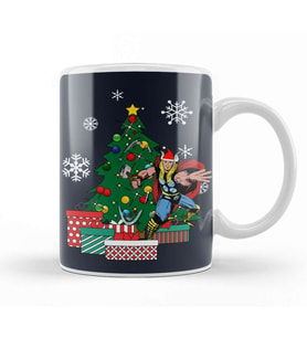 Thor Around The Christmas Tree Kupa Bardak Porselen
