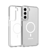 Samsung Galaxy S22 Plus Uyumlu Kılıf Case, Transparent Hard PC with Magsafe Charging Feature Cover (Şeffaf)
