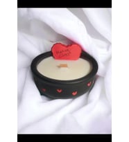 Mora Mora Kokulu Aromaterapi Mum, Ahşap Fitilli, Dekoratif Doğal Çömlek Mum