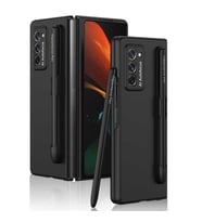 Samsung Galaxy Z Fold 2 Kılıf S Pen Kalem Yuvalı Kapak (Siyah)