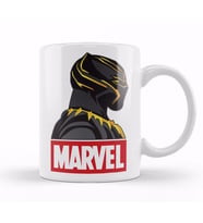 Black Panter Marvel Kupa Bardak Porselen