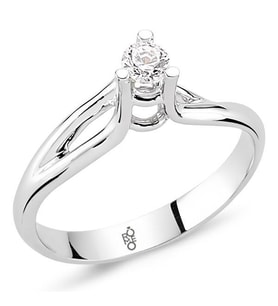 Romeo Pırlanta 0.20 Ct Tektaş Yüzük RM-10028 (Çok Renkli)