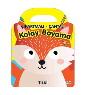 Çıkartmalı - Çantalı Kolay Boyama - Tilki