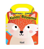 Çıkartmalı - Çantalı Kolay Boyama - Tilki