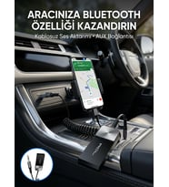 Northcity Kablosuz Müzik Aktarım Adaptörü - Bluetooth USB AUX ile Telefonunuzu Eski Cihazınıza Bağlayın