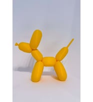 Dekoratif Sarı Renk Balon Köpek Heykeli