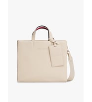 Tommy Hilfiger TH ESTABLISHED MED SHOPPER Kadın Bej Çanta AW0AW17508ACI