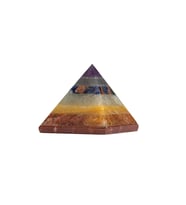 Çakra Doğal Taş Organit Piramit - 2cm (Karışık)