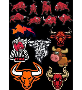 Boğa Sticker Set-1 15 Parça Telefon, Tablet, Defter, Laptop Sticker