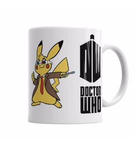 Pokemon Go Pikachu raichu doctor who Kupa Bardak Porselen