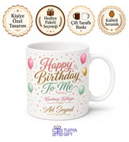 Happy Birthday To Me Yazılı Doğum Günü Hediye Kupası Bardak Hediyelik Kupa