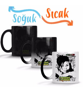 Reggae Donna Marie Sihirli Kupa Bardak Porselen