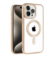 Apple İphone 14 Pro Kılıf Kronos Magsafe Kapak - Gold