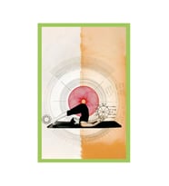 Hareket ve Denge – Yoga & Spor Konseptli Tasarım Kartlar  10x15 cm (Sarı-Yeşil-Kahverengi-Beyaz)