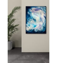Tablolife Abstract Luminous Yağlı Boya Dokulu Tablo 60X90,Çerçeve;Gümüş