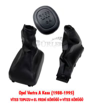 Opel Vectra A Kasa Vites Körüğü+El Freni Körüğü Ve Vites Topuzu 3'lü Set (Siyah)