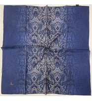 Mandala Desen Elegante Seri Eşarp Eşarp Askısı ile Birlikte 100x100 cm Lacivert 
