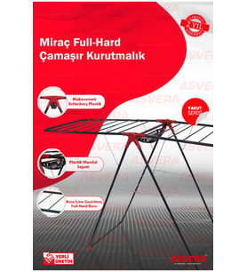 Yakut Serisi - Miraç Full-hard Borulu Çamaşır Kurutmalık - Dayanıklı Çamaşır Kur (Antrasit)