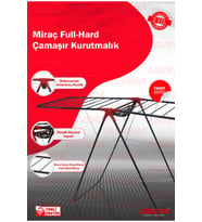Yakut Serisi - Miraç Full-hard Borulu Çamaşır Kurutmalık - Dayanıklı Çamaşır Kur (Antrasit)