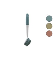 RENKLİ SİLİKON ÇOK AMAÇLI TEMİZLİK FIRÇASI PLASTİK SAPLI=SİLİKON KILIFLI 26.5CM (4767)