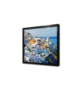 Santorini Adası Çerçeveli Mdf Tablo