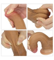 Lovetoy Özel Çift Katmanlı Nature Cock 18 cm Esmer Yapay Penis