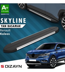 S-Dizayn Renault Koleos 2 Skyline Krom Yan Basamak 163 Cm 2016 Üzeri A+ Kalite