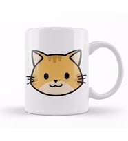 Cute Ginger Cat Eddie The Ginger Kedi Kupa Bardak Porselen