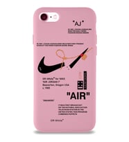 Apple iPhone 7 Uyumlu Lansman Kılıf Sneakers Tasarımlı Altı Kapalı İçi Kadife Kaplı Silikon Kapak (Şeffaf)