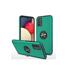 Galaxy A02S Kılıf Elit Yüzüklü Kapak - Yeşil