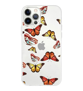 PrintiFy Apple  iPhone 12 Pro Max ile Uyumlu 1mm Slim Fit Water Color 2 Baskılı Şeffaf  Kılıf