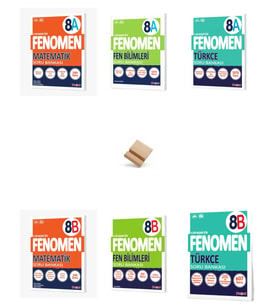 Fenomen LGS 2027 A + B Serisi Matematik Fen Bilimleri ve Türkçe 6lı Set Soru Bankası + Telefon Standı