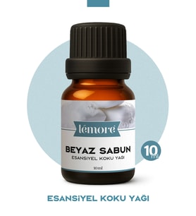 Beyaz Sabun Esansiyel Uçucu Koku Yağı Buhurdanlık Yağı Difüzör Esansı Küre 10ml