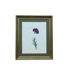 e38 EL İŞÇİLİĞİ KARANFİL EBRU TABLO 50x43  cm - 6229