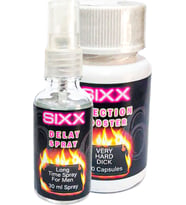 Sıxx 30 Ml Delaysprey + Erkek 30 Pcs Ekstra Erkek Performansdestek Caps