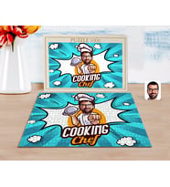 BK Gift Kişiye Özel Erkek Chef Karikatürlü 1000 Parça Profesyonel Puzzle-15