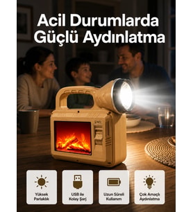 Solar Alev Lambası – Kamp, Bahçe ve Dış Mekan İçin