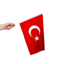Sopalı Bez Bayrak Çıtalı Bayrak 30x45 cm - 1 Adet