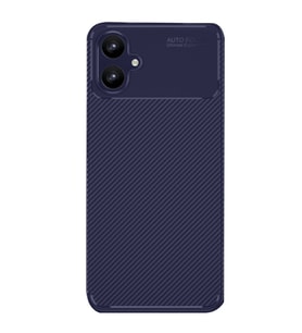 Samsung Galaxy A06 Kılıf Karbon Silikon Case Kapak (Lacivert)