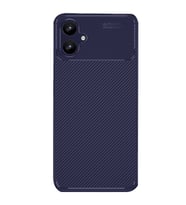 Samsung Galaxy A06 Kılıf Karbon Silikon Case Kapak (Lacivert)