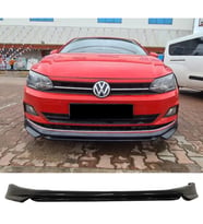 Vw Polo Mk6 Abt Ön Ek Karlık Abs Plastik Mat Siyah 2018 2019 2020 2021 Makyajsız Kasa karlık+bodykit+ek