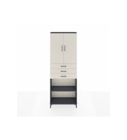 Arges Dolap 4 Raflı 3 Çekmeceli 2 Kapaklı 88x30x243 Antrasit-Aytaşı