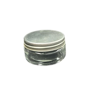 50ml şeffaf cam krem kavanozu gümüş kapaklı, 12 adet, kozmetik kavanoz,krem kavanozu, cam kavanoz