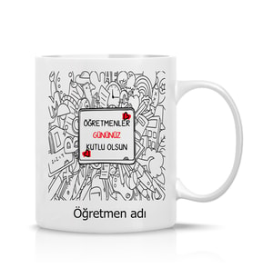 Öğretmenler Gününe Özel Hediye Çay Kahve Kupa Bardak-0011