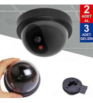 Caydırıcı Sahte Kamera Dome Güvenlik Kamerası Led Işıklı Caydırıcı Güvenlik Kamerası 2 Al 3 Gelsin